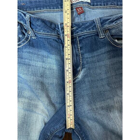 Lei Ashely Low Rise Slim Boot Cut Jeans Women 15 VTG Y2K 2000s Grunge Western - Picture 7 of 9